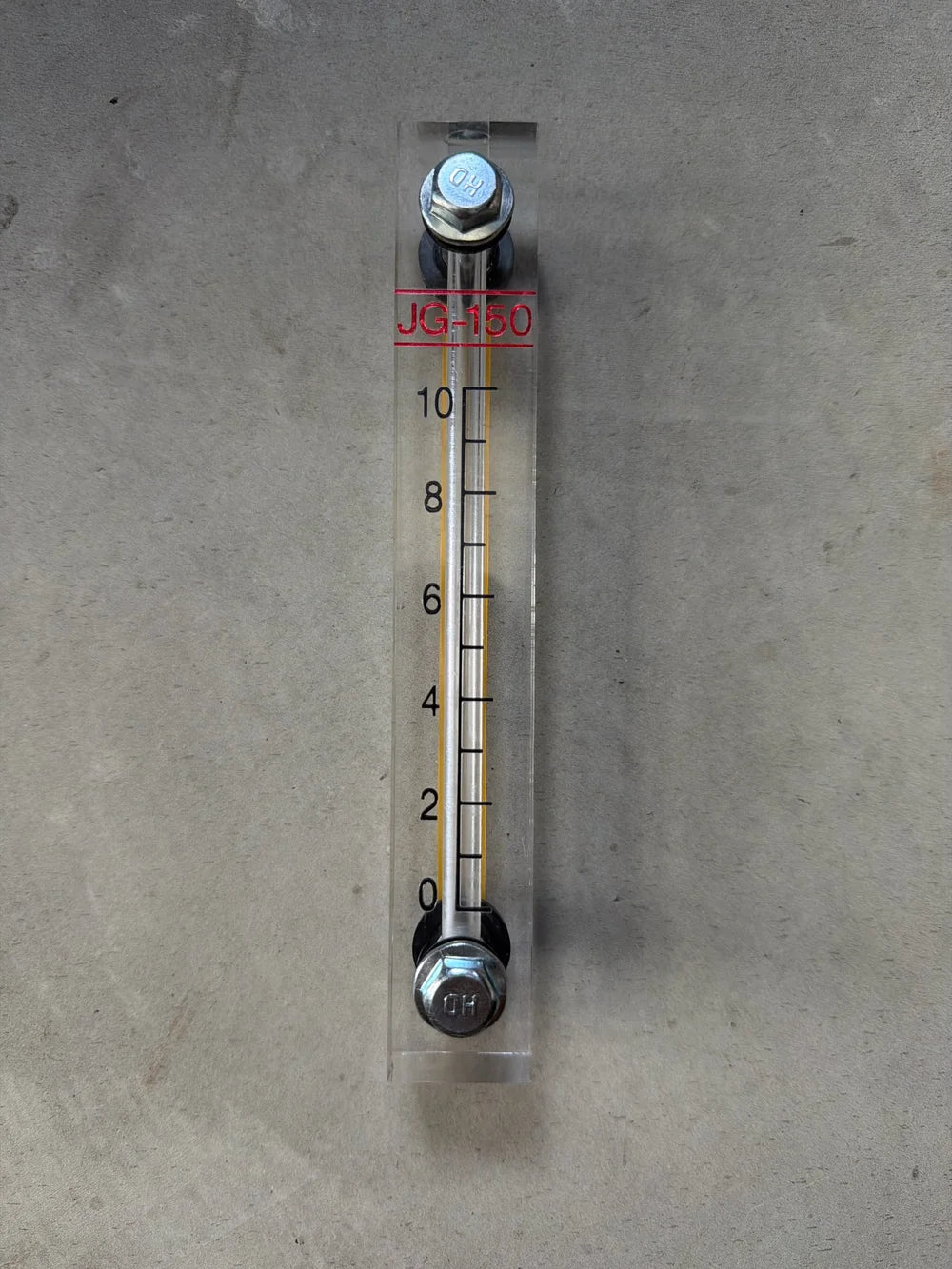 10L Hydraulic / Diesel Tank Sight Glass - Vertical