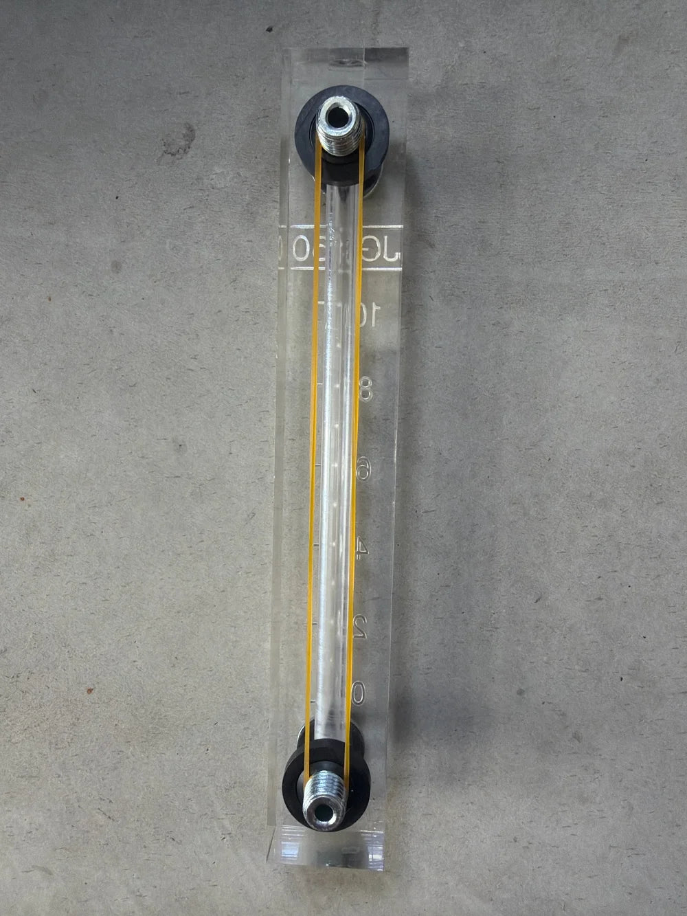 10L Hydraulic / Diesel Tank Sight Glass - Vertical