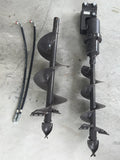 Mini Excavator Attachment - 25mm Pin - Auger Set C/W 200mm & 300mm Drills