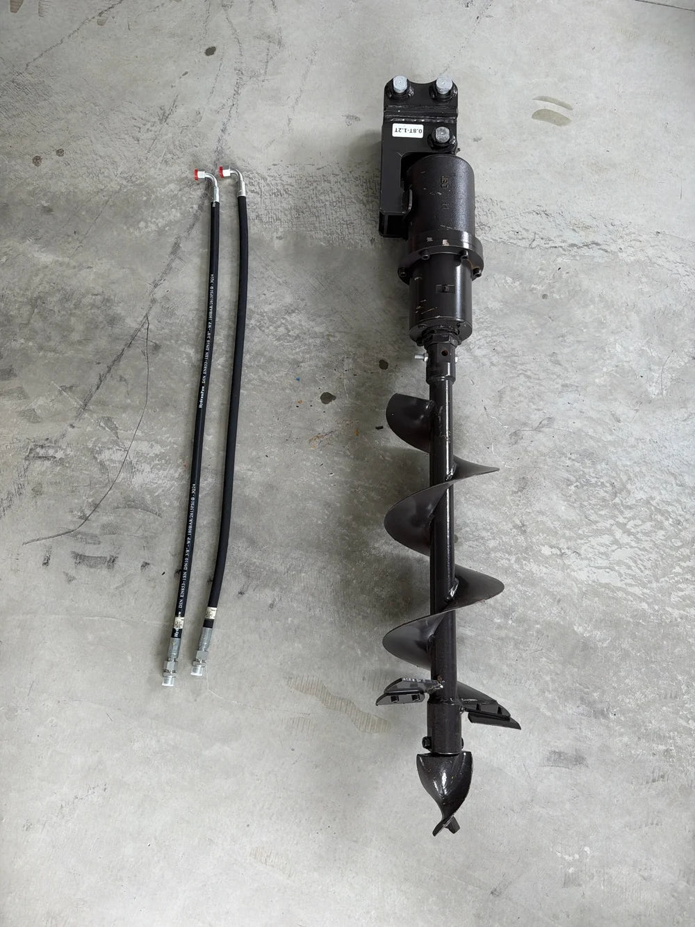 Mini Excavator Attachment - 25mm Pin - Auger Set C/W 200mm & 300mm Drills