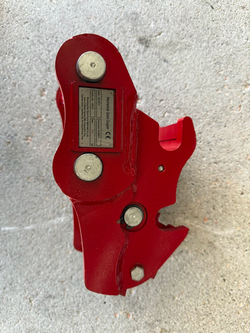 Mini Excavator Attachment - 25mm Pin - Spring Half Hitch