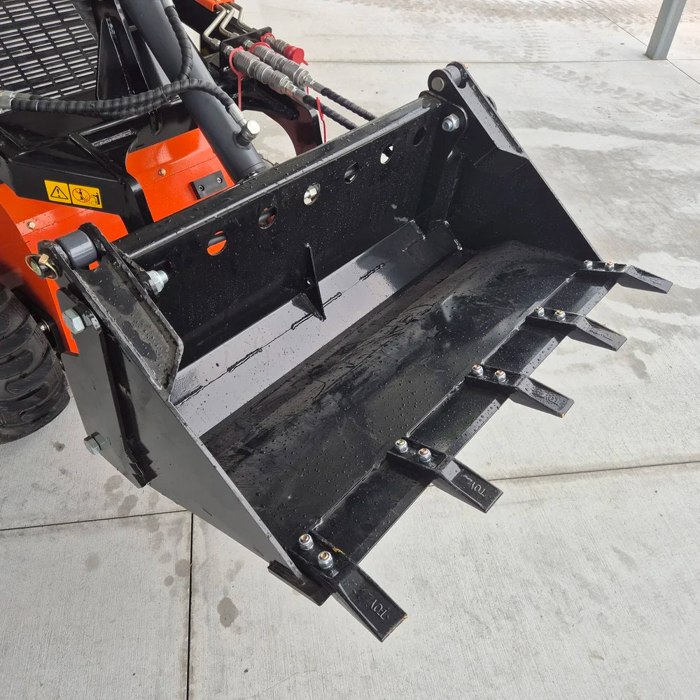 Mini Skid Attachment - 4-in-1 Bucket c/w Bucket Teeth