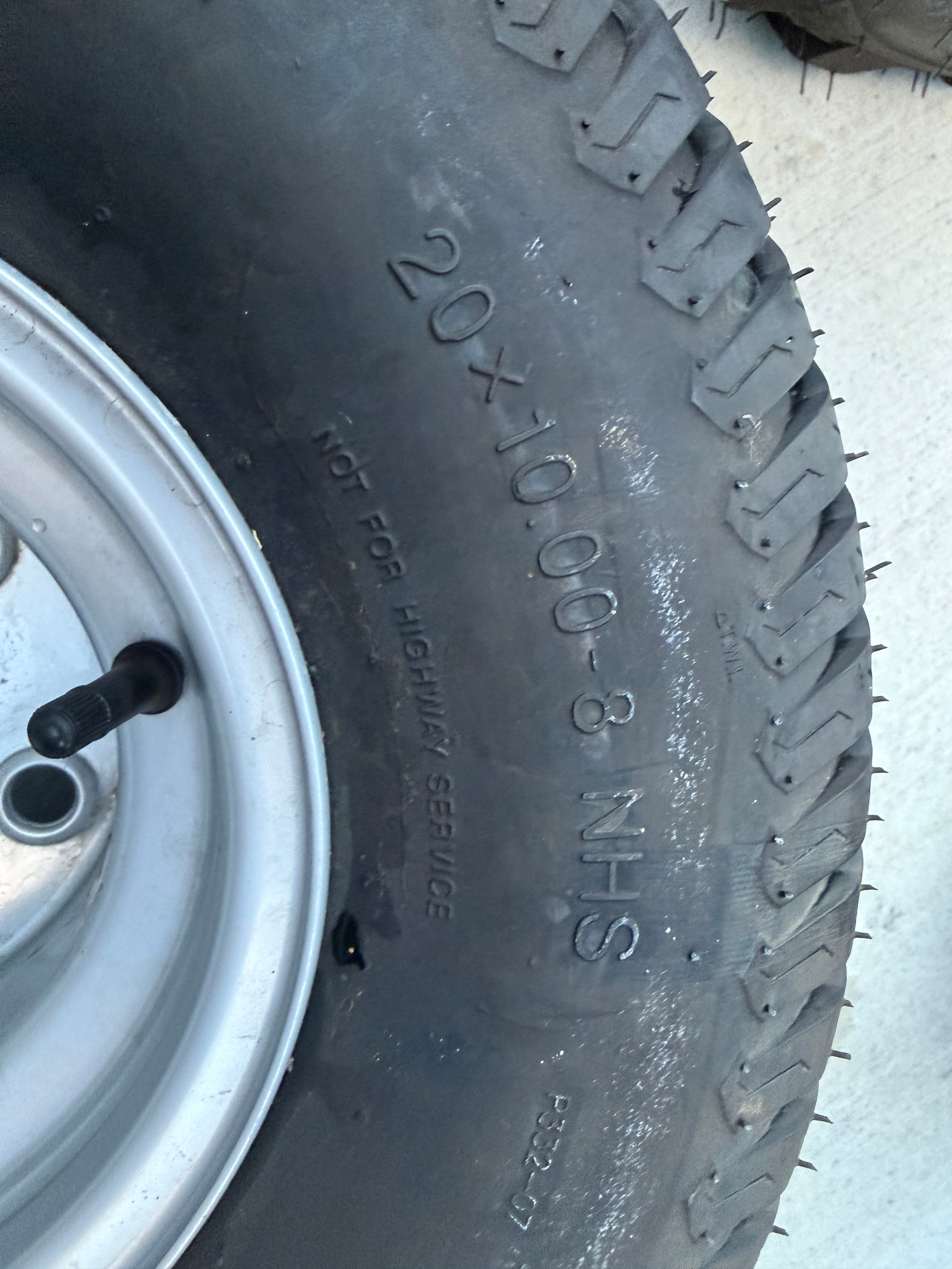 TT Wheel and Tyre - 20x10.0-8