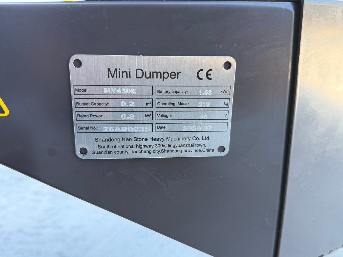 Rhinoceros KS450E Electric Mini Dumper